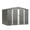 Gray 69, variant on 8x6 FT Outdoor Waterproof Garden Tool Storage Shed with Metal Foundation & Floor Frame, Lockable Hinged Doors & Air Vents, Large Backyard Storage House for Lawn Mowers, Shovels, Gray
