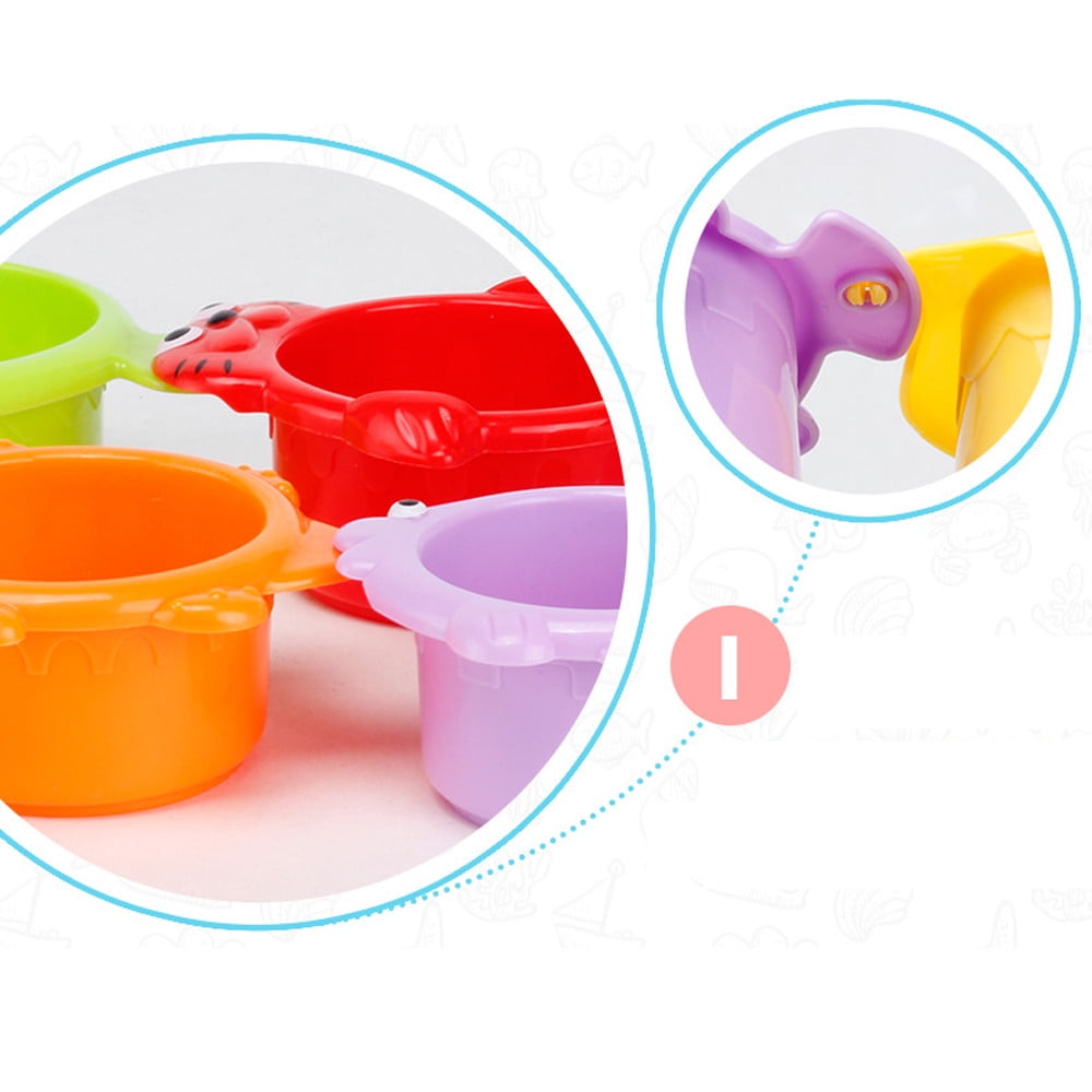 Stacking Toys Artcreativity Stacking Egg Cup Bath Toy Set Of