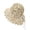 Coffee, variant on AJGRHE Women Summer Travel Straw Bucket Hat Breathable Lace Cutout Sunscreen Side Shade Coastal Outing Brown One Size