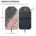 thumbnail image 7 of Uourmeti Terry Cloth Car Seat Cover Machine Washable, Compatible with Truck Seat Van, Bucket Seat Protector Fit for Sedan Vehicle, Distressed American Flag 1 Pack, 7 of 7