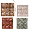 thumbnail image 2 of Inteprter Bolas de Navidad, grandes adornos navideños, árboles bohemios fáciles de adaptar, fiestas, suministros para fiestas de bodas. Kits de decoración para fiestas color champán 24.5 x 24.5 x 8 cm, 2 of 6