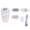 Pink, variant on Xirurus 3 in 1 Women Depilator Waterproof Electric Hair Epilator Trimmer with Foot File Head for Home Use, Cordless Shaver Grooming Kit, Gold (8.66 inches / 22 cm)