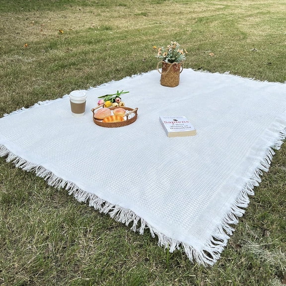1pc Ins style Picnic Blanket, Beach Blanket, Soft & Foldable Outdoor Mat - Essential for Spring and Summer Camping, Parties