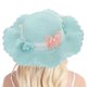 thumbnail image 5 of Sombrero de paja para mujer con circunferencia de 56-58 cm, sombrero de ala grande para playa, sombrero de protección solar con forma de mariposa y conjunto de bolsa de paja, 5 of 5