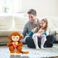 thumbnail image 4 of Eoozwa French Fries Monkey Plush Doll Hand Carry Soft Stuffed Animal Soothing Sleep Pillow Cute Gift for All Ages Home Decor, 4 of 6