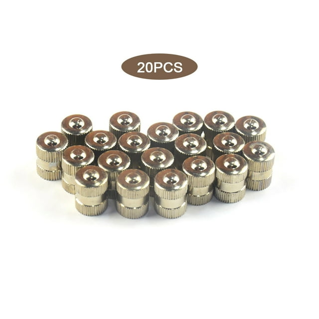 Becaristey 20 Pièces Bouchons de Soupape de Pneu Petits Accessoires de Pneu Universels Robustes Remplacement de l'Air de Roue Composants de Couverture 1Set