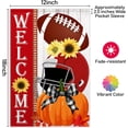 thumbnail image 6 of diyeu Fall Football Garden Flag 12x18 Inch Double Sided for Outside Welcome Autumn Pumpkin Yard Flag Home Decorative Burlap Outdoor Farmhouse Lawn Decoration, 6 of 6