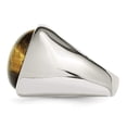 thumbnail image 3 of Chisel  Stainless Steel Polished Tiger's Eye Ring, 3 of 7