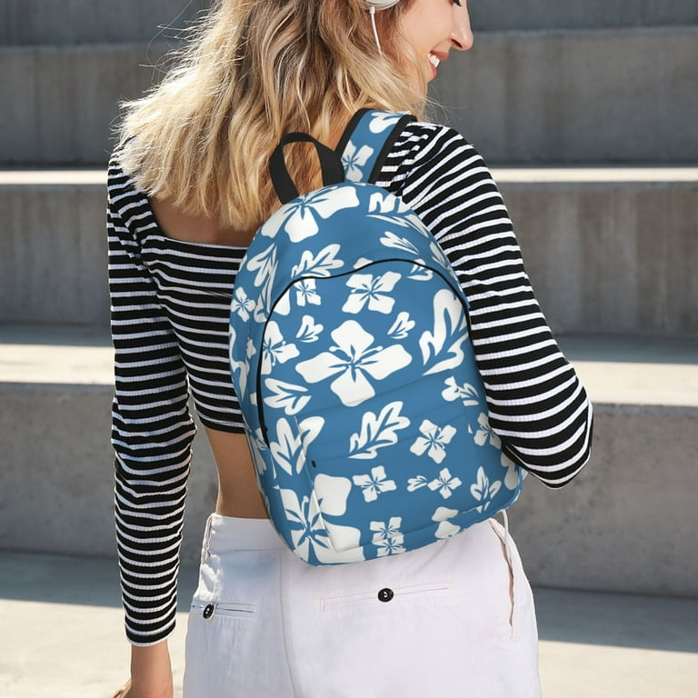 Blue flower backpack shop
