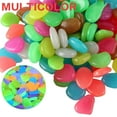 thumbnail image 1 of PVCS Glow in The Dark Pebbles Luminous Stones Rocks For Garden Aquariums Decoration, 1 of 1