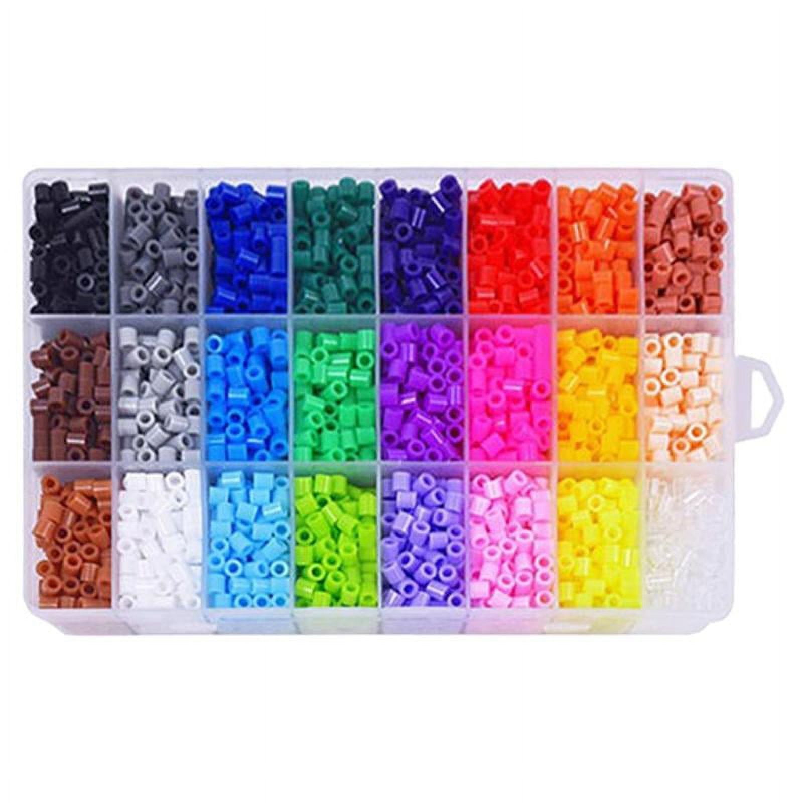 Fuse Beads Kits - Crafting Melting Bead - 5 mm Pegboards - Beads for Kids Crafts. - 24 Colors 4300PCS