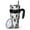 Halloween Black Ghosts, variant on 40oz Tumbler,Halloween Black Pumpkin Faces Insulated Tumblers with Removable Handle,Stainless Steel Double Vacuum Coffee Tumbler Cup with Straw for Home,Office,Travel,Party