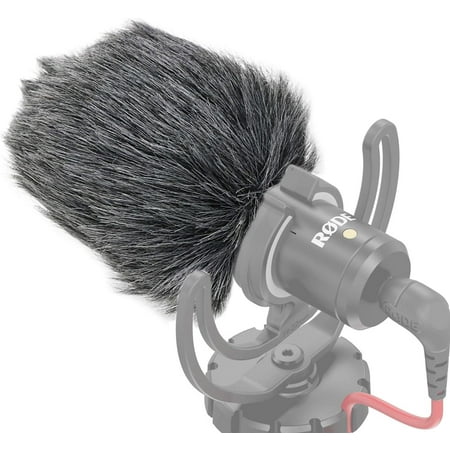 Furry Windscreen Muff Mic Pop Filter/Foam Wind Cover Fits for Rode VideoMicro and VideoMic Me Me-L Microphone by SUNMON