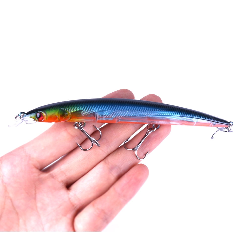 HENGJIA Fishing Deep Diving Fishing Lures Swimbait Large Sinking Minnow Lure Freshwater Jerkbait Lure 8Pcs/kit