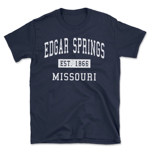 Edgar Springs Missouri Classic Established Men's Cotton T-Shirt