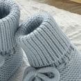 thumbnail image 3 of Baby Boys Girls Sock Shoes Newborn Fuzzy First Walking Shoes Toddler Winter Warm Non Slip Knit Ankle Booties, 3 of 6