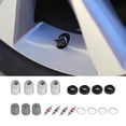 thumbnail image 2 of 4 juegos de sensor de presión de neumáticos de coche TPMS Kit de servicio con junta de tapa de válvula de tuerca JShteea Accesorios para autos y motos, 2 of 4