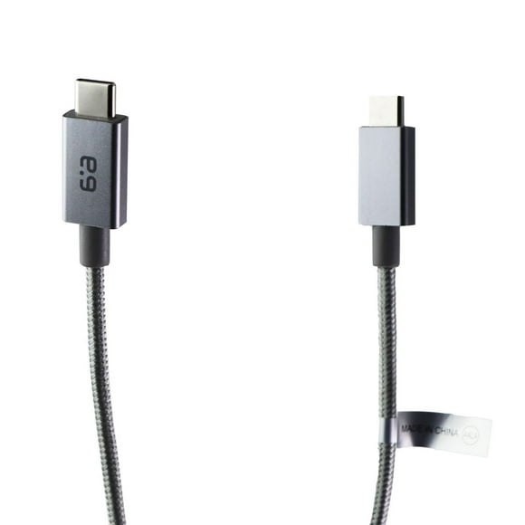 PureGear Câble de Charge 4 Pieds Tressé (USB-C) à (USB-C) - Gris