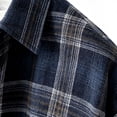 thumbnail image 6 of Miqool Men's Flannel Plaid Shirt Long Sleeve Button Down Collared Casual Lightweight Jacket Layering for Fall Winter, 6 of 7