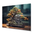thumbnail image 2 of Designart "Bonsais Wisdom Asian beauty VII" Asian Metal Wall Art Prints, 2 of 5