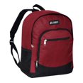 thumbnail image 2 of Everest Unisex Casual Backpack with Side Mesh Pocket, Burgundy/Black, 2 of 2