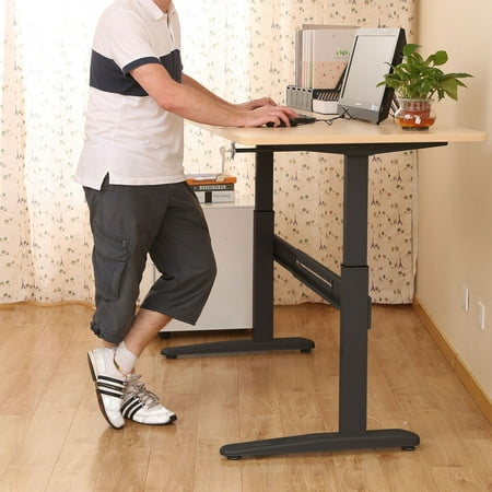 Pintyheight Adjustable Manual Crank Standing Desk Diy Sit Stand