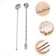 thumbnail image 5 of 1 colocar un agitador de acero inoxidable Coftail Spoon Spoon Swizzle Stick y revuelva cuchara, 5 of 6
