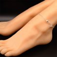 thumbnail image 4 of Aloy Anklet Creative Beautiful Simple Toble Chain Ornament Exquisite Faet Fashion Accessory Girl Jewelry for Decor Silver Inevent AP009277-02, 4 of 7