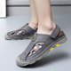 thumbnail image 2 of Sandalias de cuero para hombre, zapatillas para hombre, zapatos casuales de alta calidad para hombre, sandalias de playa para verano al aire libre para hombre, zapatillas de deporte de moda (26 cm), 2 of 4