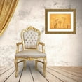 thumbnail image 3 of Florenti, Isa 14x11 Gold Ornate Wood Framed with Double Matting Museum Art Print Titled - Calla on yellow, 3 of 4