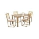 thumbnail image 2 of Comedor Naya Oro MOBILKRAFT 4 Sillas Tubulares Estilo Contemporáneo Color Oro y Beige, 2 of 5