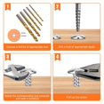 thumbnail image 3 of Juego de Extractores de Tornillos de 10 Piezas, para Quitar Tornillos Pelados y Pernos Rotos Juego de Extractores de Brocas, 3 of 5