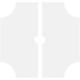 thumbnail image 4 of 38"OD x 4"ID x 12 1/2"C x 1"P Haus Architectural Grade PVC Contemporary Ceiling Medallion, Two Piece, 4 of 4