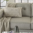 thumbnail image 4 of Nourison Life Styles Erased Velvet Beige 14" X 24" Throw Pillow, 4 of 6