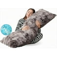 thumbnail image 6 of ANHXN Fluffy Bubble Body Pillow –Plush Body Pillow for Sleeping & Lounging, Dual-Sided Soft Cover with Adjustable Memory Foam Filling,, 6 of 9