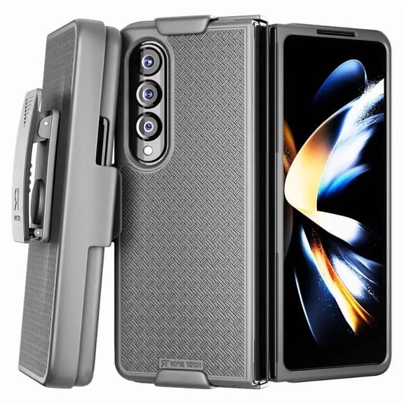 Rome Tech Samsung Galaxy Z Fold 4 5G Belt Clip Phone Case - Black