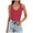 Red, variant on Povozer Womens Ribbed Tank Tops Square Neck Summer Sleeveless Slim Fitted Color Block Basic Knit Tee Shirts(Black,M)