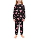 thumbnail image 4 of TaTaai Children's Heart Print Lapel Loungewear Set, Soft Top and Lounge Pants, Cozy Valentine Wear Gift, 4 of 7