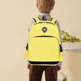 thumbnail image 2 of gcong Lightweight School Bookbag for Travel Study and Everyday Use Comfortable Backpack Yellow, 2 of 4