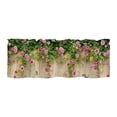 thumbnail image 3 of CoreLiving Kitchen Valances for Windows, Watercolor Lavender Leaves Printed Short Half Window Curtain Topper, Decorative Window Treatment for Living Room Bedroom Cafe, 1 Pack, 3 of 5