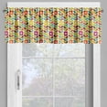 thumbnail image 4 of Ambesonne Colorful Valance & Curtain, Scandinavian Leaves, 55"x30", Multicolor, 4 of 6