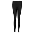 thumbnail image 4 of Medias térmicas de las mujeres opacas, polainas calientes del forro del paño grueso y suave del invierno Medias transparentes cintura Negro Soledad Polainas forradas de vellón para mujer, 4 of 9