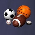 thumbnail image 3 of CafePress - Sports Balls Long Sleeve Dark T Shirt - Long Sleeve Dark T-Shirt, 3 of 4