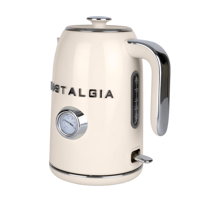 Tetera Eléctrica Nostalgia 1,7 L Acero con Esmalte Color Crema