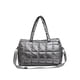 thumbnail image 2 of Bolso bandolera acolchado con cierre de cremallera y asa superior de gran capacidad para desplazamientos Gris, 2 of 9
