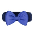 thumbnail image 2 of Ogiraw Belt Elastic Belts For Women Ladies Elastic Stretch Chiffon Bow Belt Accessories Versatile Decorative Skirts Cloth Waistbands Navy, 2 of 5