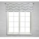 thumbnail image 1 of ABPHQTO Chevron brillante brillo plateado y textura blanca ventana cortina cenefa varilla bolsillo 45x130 cm, 1 of 1