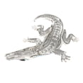 thumbnail image 3 of Large Alligator Rhinestone Brooch, 3 of 4