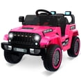 thumbnail image 1 of Kids 12V Ride on Truck Car, Battery Powered 4 Wheeler Electric Car with Parent Remote Control, 3 Speed Ride on Car with Spring Suspension, LED Lights, Music, 1 of 6