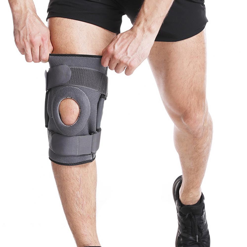 Jolly Hinged Knee Brace Open Patella Support Wrap Compression for